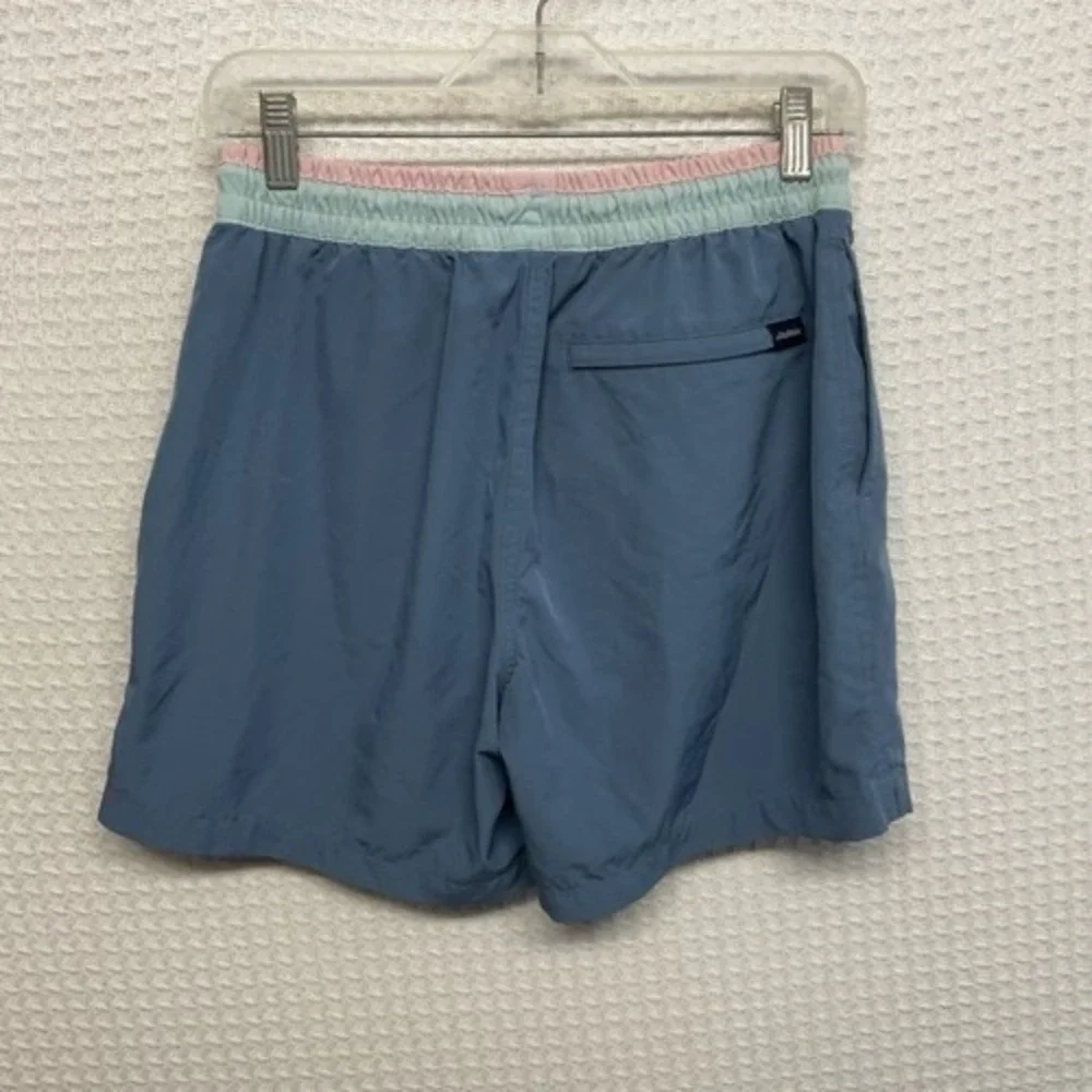 Chubbies Small Blue Drawstrings Mesh lined Gravel Road Swim Trunks Men Vietnam